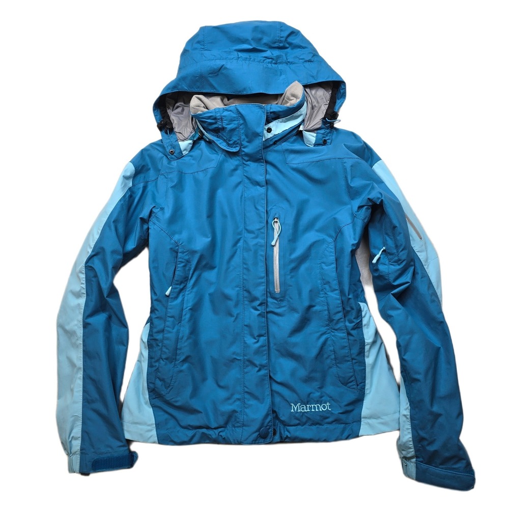Marmot Ski Snowboard Jacket Womens‎ XS Teal Blue Waterproof Breathable